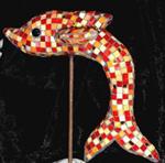 Skulptur Delphin Rot Skulptur Delphin Rot
